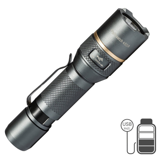 LED's Work Oplaadbare LED Zaklamp - 450 Lumen - IPX7 Waterdicht - Met 3 lichtstanden