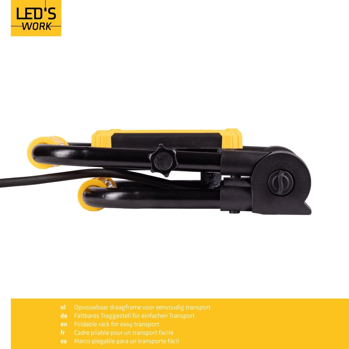 LED's Work Opvouwbare Bouwlamp 3900 - 30W LED - 3 meter kabel