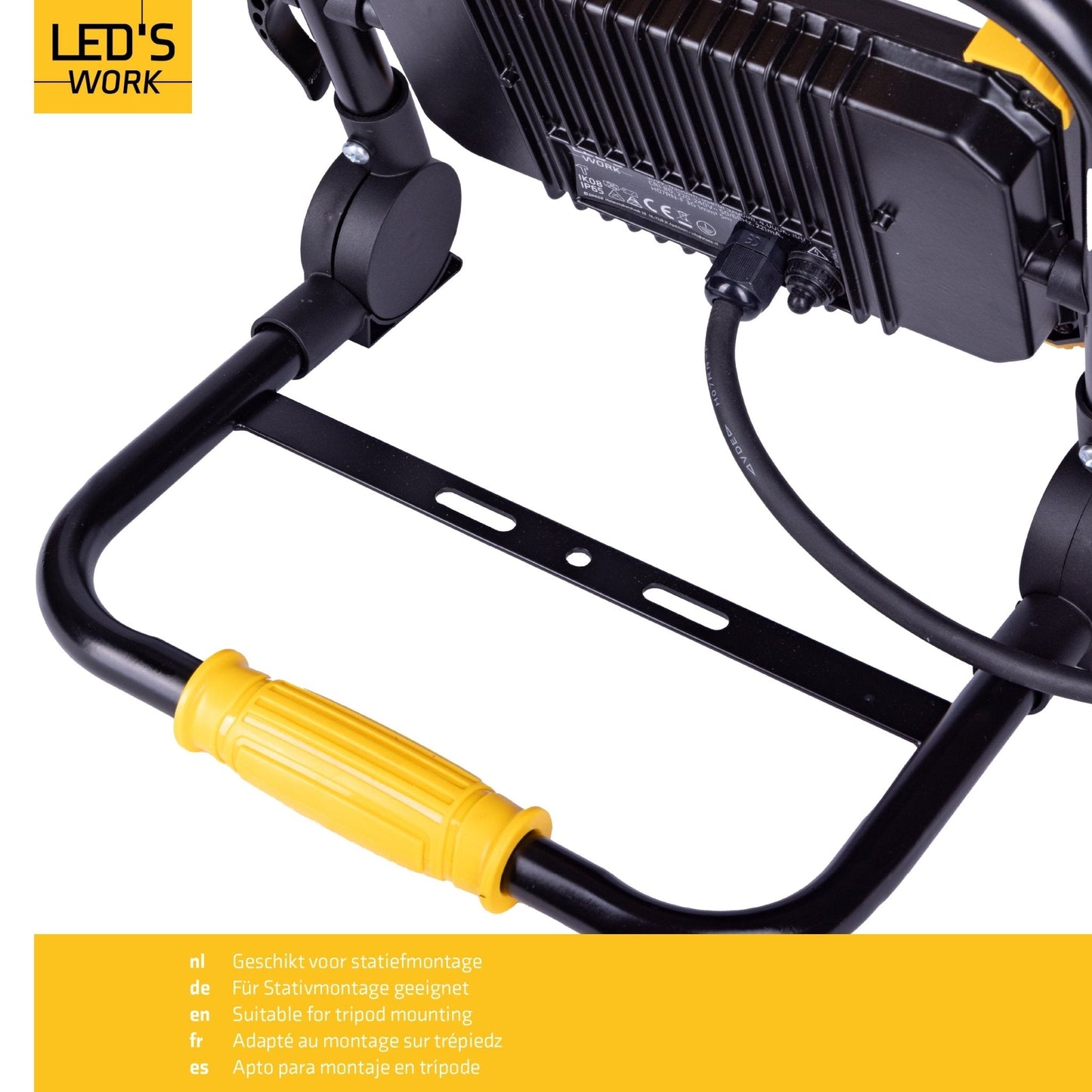 Comnox - LED's Work Opvouwbare Bouwlamp 6400 - Helder licht voor grote klussen - Water- en stofdicht - 6400 lumen - 50W - IP65