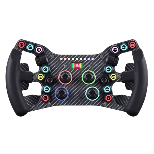 Comnox - Leoxz - XGT Pro Steering Wheel - High-End Sim Racing Ervaring - Carbon Fiber & RGB