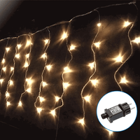 Comnox - Aigostar Lichtstring ijspegel - Sfeervolle warmwitte verlichting - 10 meter