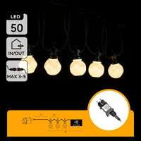 Comnox - Lichtstring warmwit 8 meter (3+5) - Sfeervolle verlichting - IP44 sproeidicht