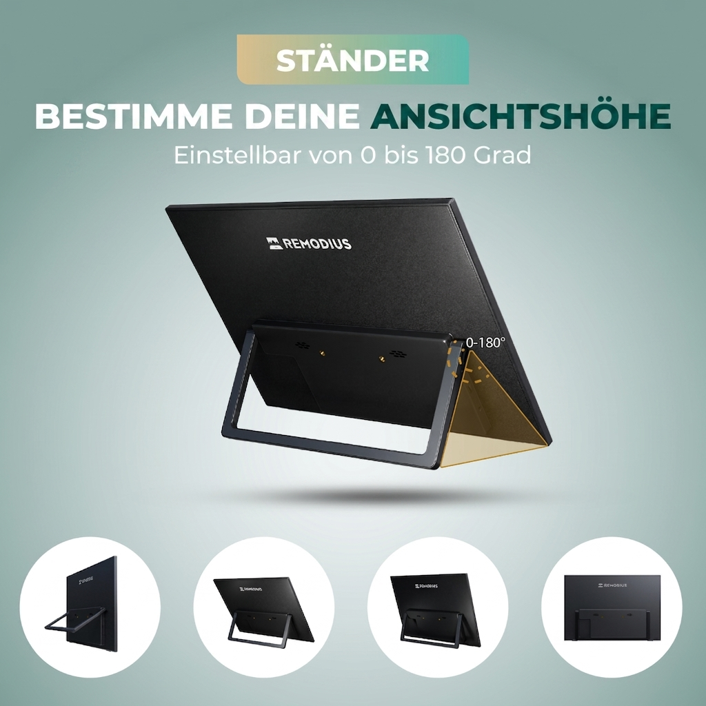 Remodius 16-inch draagbare monitor – 2.5K IPS