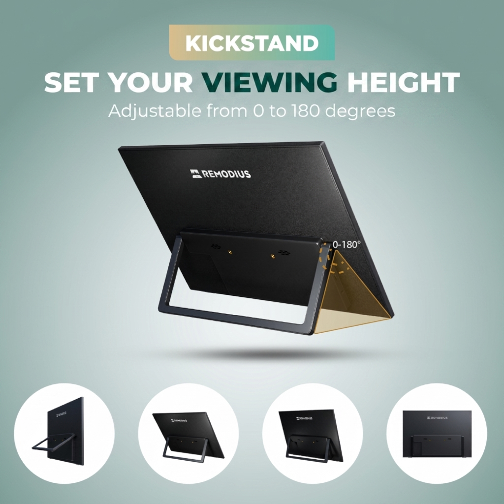 Remodius 16-inch draagbare monitor – 2.5K IPS