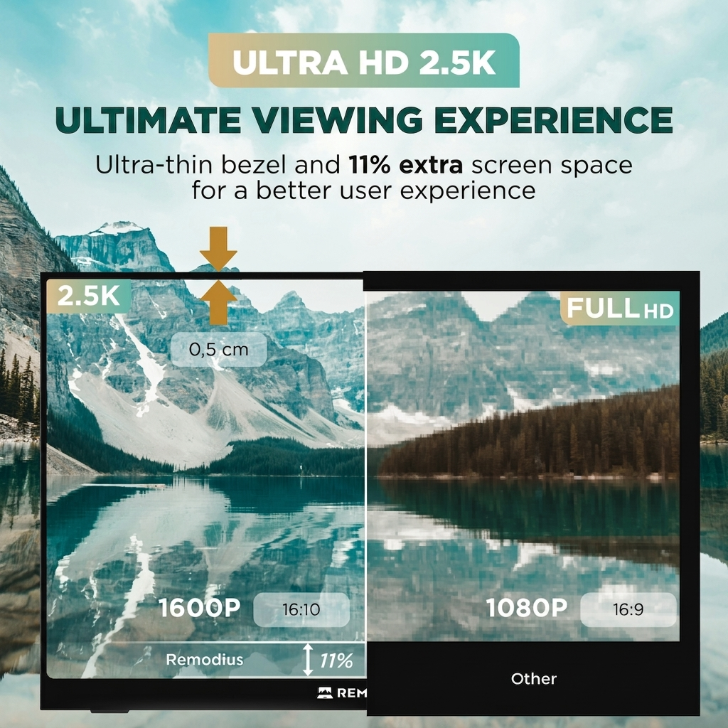 Remodius 16-inch draagbare monitor – 2.5K IPS