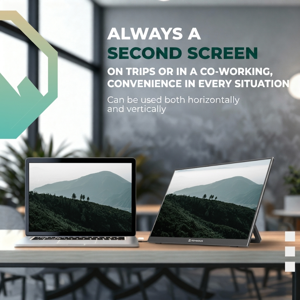 Remodius 16-inch draagbare monitor – 2.5K IPS