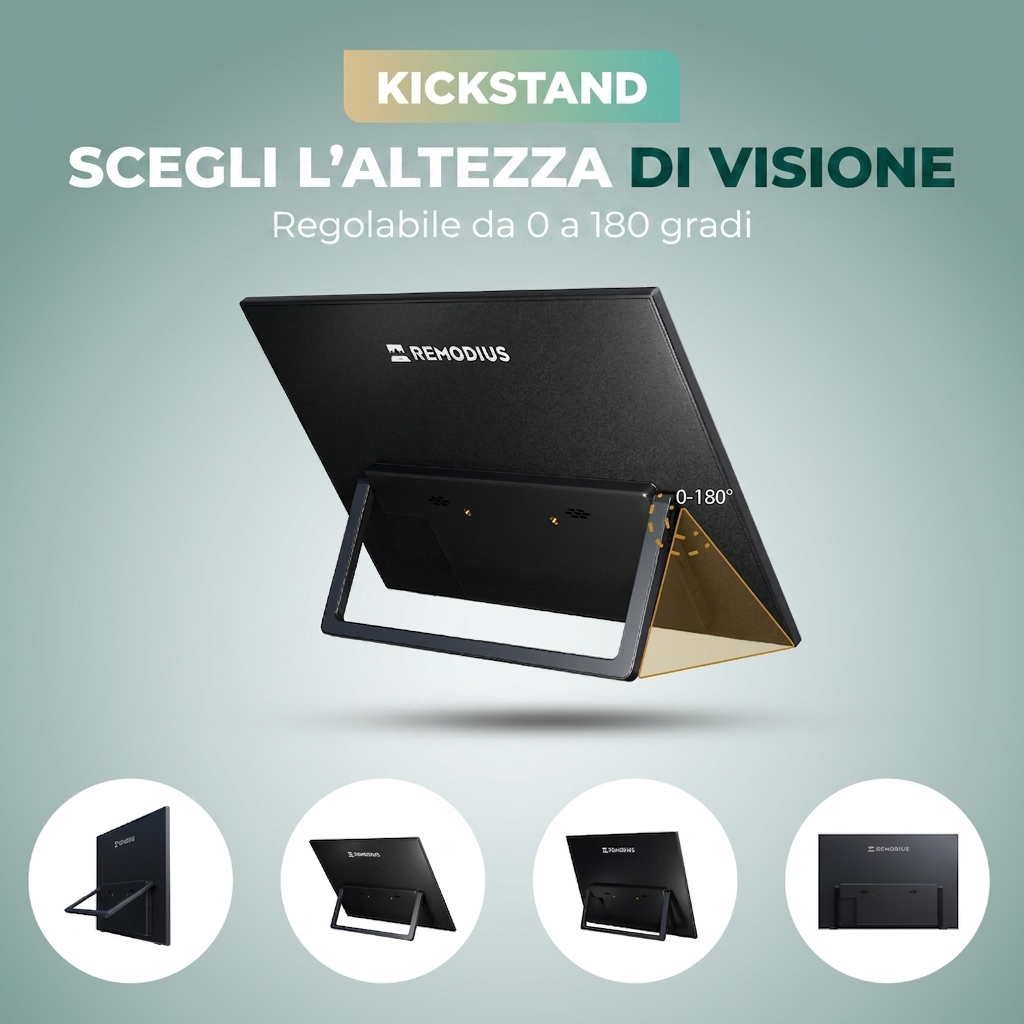 Remodius 13-inch draagbare monitor – 2K IPS