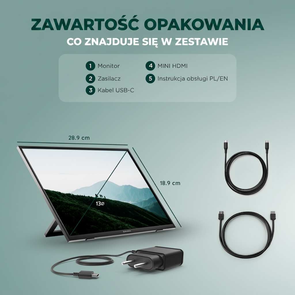 Remodius 13-inch draagbare monitor – 2K IPS