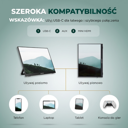 Remodius 16-inch draagbare monitor – 2.5K IPS