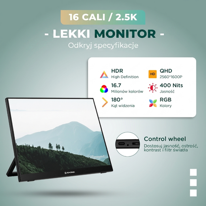 Remodius 16-inch draagbare monitor – 2.5K IPS