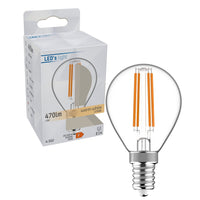 Comnox - LED Filament Lamp E14 - Warm wit licht – Comfort & Energiezuinig – 470 lumen – 4,5W – LED – Kleur wit