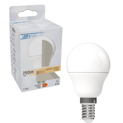 LED E14 Lamp rond - 250 lm - Warm wit licht - 1 lamp