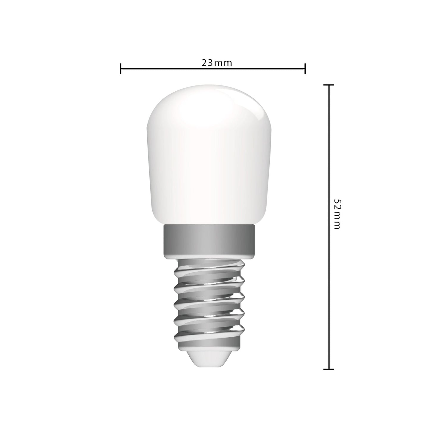 LongLife LED Lamp E14 - T26 - Geschikt voor koelkast en afzuigkap - Warm wit - 2W (19W)