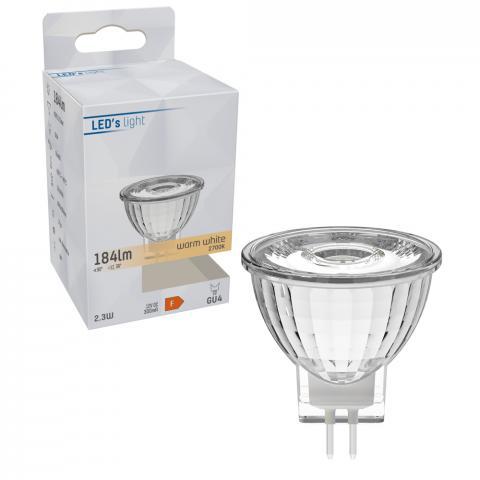 LongLife LED Lamp GU4 - MR11 - Warm wit licht - 2W vervangt 20W