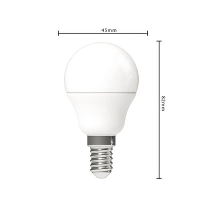 LED E14 Lamp rond - 470 lm - Warm wit licht - 3 lampen