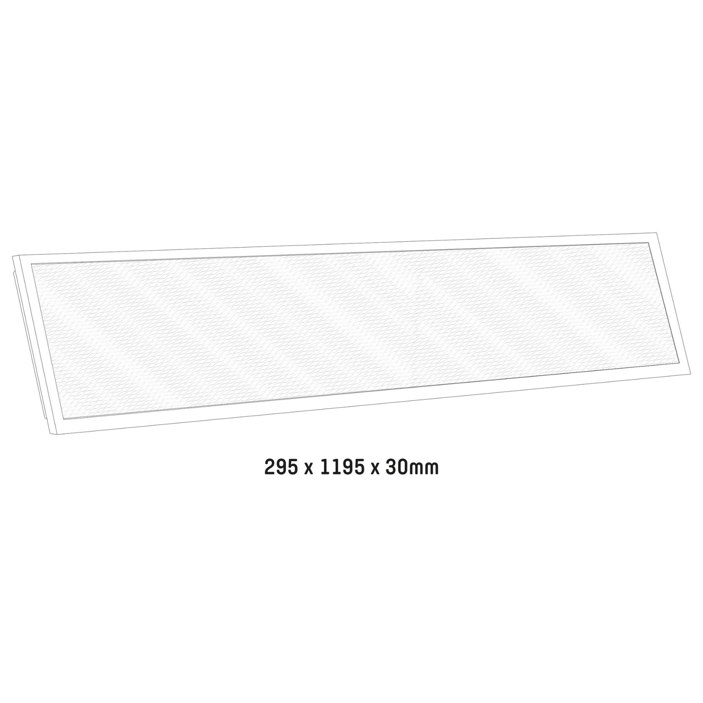 LongLife LED Paneel 30 x 120 cm - Lichtkleur dimbaar van warm naar koud wit - 130 lm/w