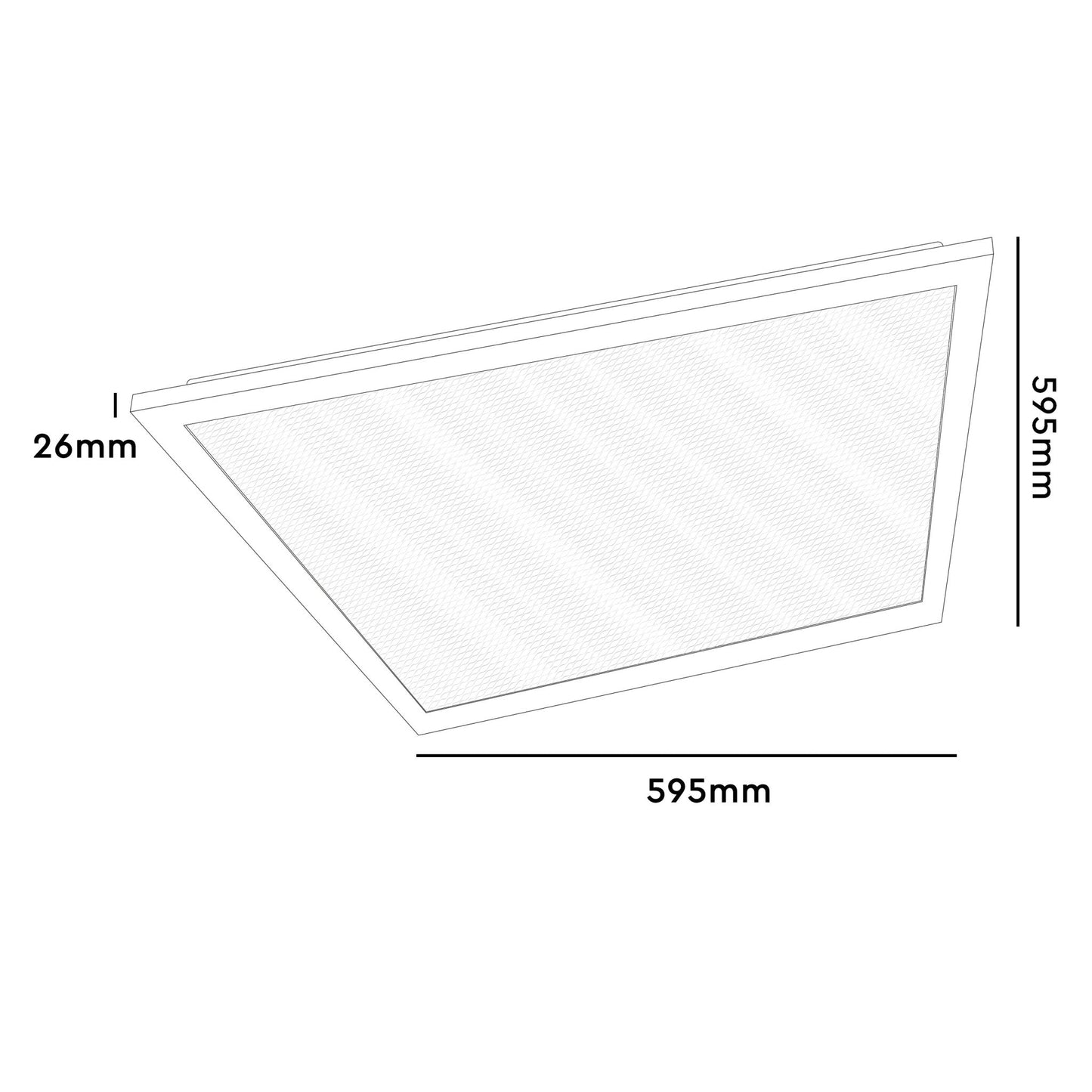 LED's Light LED Paneel 595x595mm  - Vierkant - Neutraal wit (4000K) - 4000 Lumen - 40W