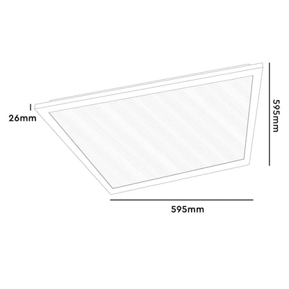 Comnox - LED's Light LED Paneel - Gelijkmatige verlichting - 595x595mm Neutraal Wit