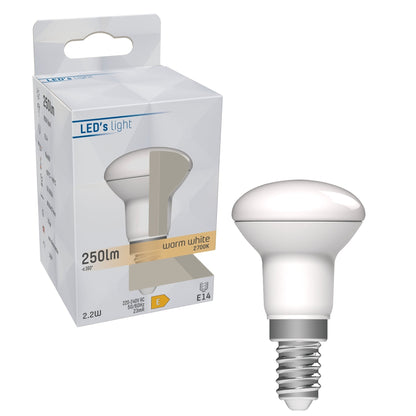 LongLife LED Reflectorlamp E14 - R39 Reflector - Warm wit - 2.2W vervangt 25W
