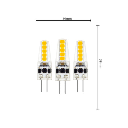 LongLife LED Steeklamp G4 - 12V - Dimbaar warm wit licht - 1.9W (20W) - 3 lampjes