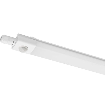 Comnox - LED TL verlichting met bewegingssensor - Krachtig licht voor binnen- & buitengebruik - 4100 lm - 120 cm detectiehoek - IP65 - IK08 - Wit