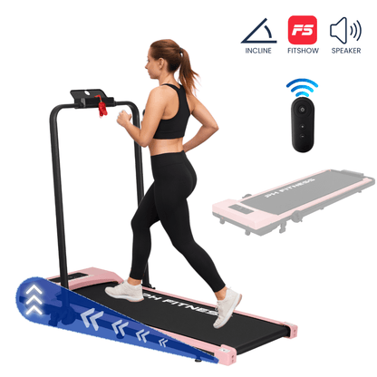 Comnox - PH Fitness A1F-3 Loopband - Comfort & Veiligheid - Handmatige helling - 12 km/u max - 385×1030 mm antislip - Bluetooth - zwart