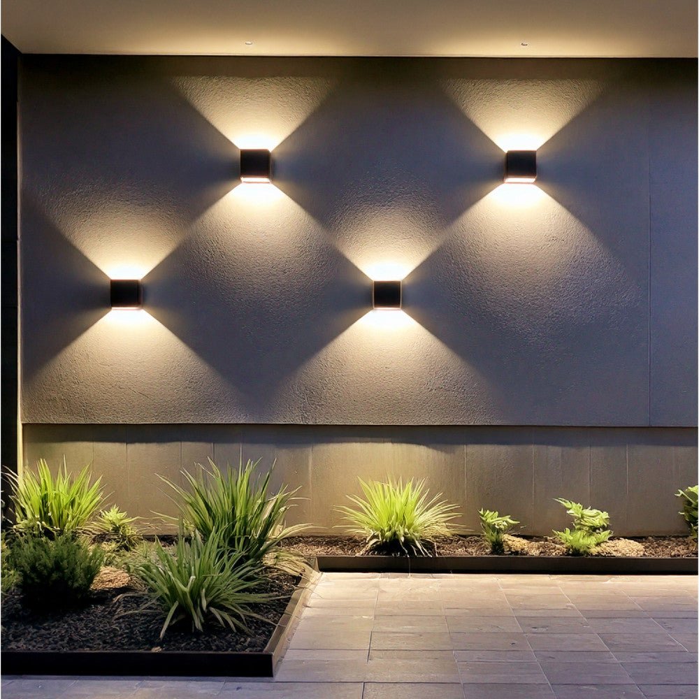 Lumo Cube Antraciet - Wandarmatuur zonder lichtbron - Excl 1xG9 - IP65