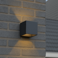 Comnox - Lumo Cube Wandarmatuur - Stijlvolle Buitenverlichting - Antraciet IP65
