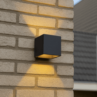 Comnox - Lumo Cube - Moderne zwarte wandarmatuur - IP65 waterdicht