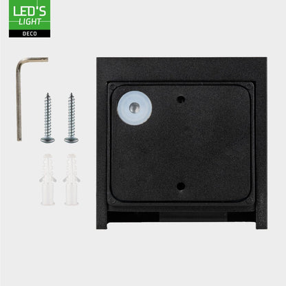 Lumo Cube Zwart - Wandarmatuur zonder lichtbron - Excl 1xG9 - IP65