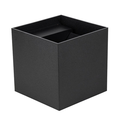Lumo Qube Wandlamp Buitenlamp met Lichtbron - wandarmatuur - 380lm 1800K - Zwart - IP54