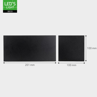 Lumo Recta Zwart - Wandarmatuur zonder lichtbron - Excl 2xG9 - IP65