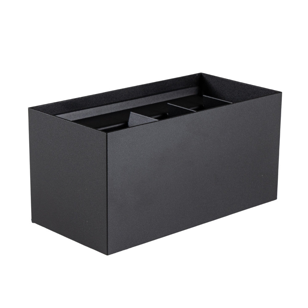 Comnox - Lumo Recta Zwart - Professionele buitenwandlamp - Duurzaam IP65 - Verstelbare kappen - LED G9 - 150 cm