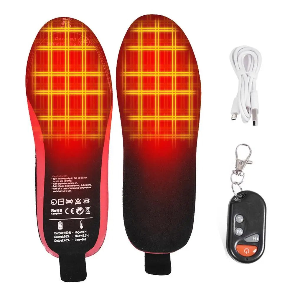Comnox - Verwarmde Inlegzolen - Draadloos & Oplaadbaar - Maat L (41-46) - Electrisch - Polyurethaan - Voetenwarmer voor Koude Dagen - Comnox Company