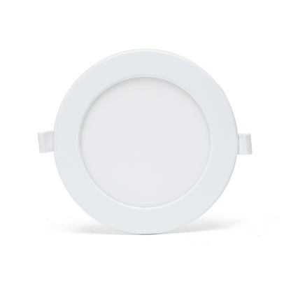 Een witte, ronde LED-plafondlamp met warm wit licht, uitgerust met app-gecontroleerde CCT-functie van 3000K tot 6500K, ideaal voor moderne interieurs en slimme verlichtingsoplossingen.