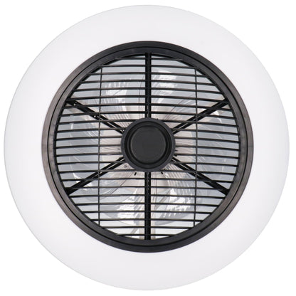 Moderno 3D plafondventilator met verlichting 50cm – Dimmen en lichtkleur instellen via afstandsbediening – Met zomer- en winterstand en timerfunctie