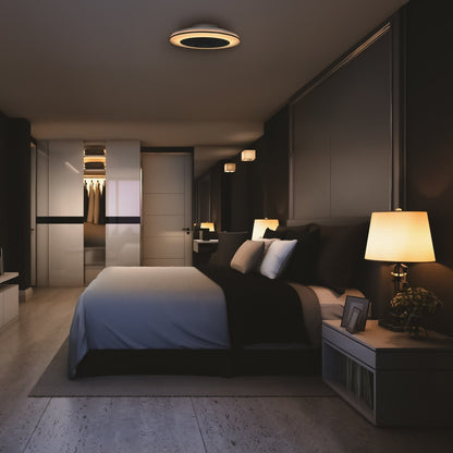 Moderno 3D plafondventilator met verlichting 50cm – Dimmen en lichtkleur instellen via afstandsbediening – Met zomer- en winterstand en timerfunctie