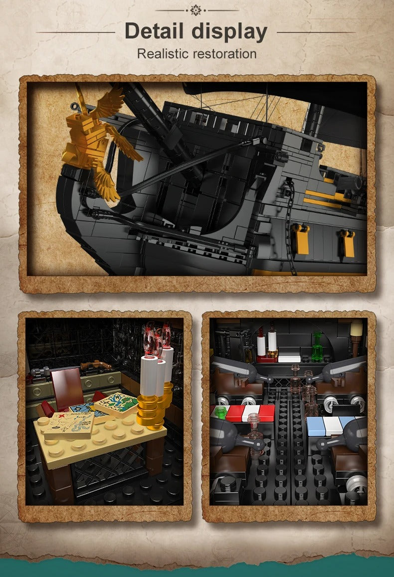 Mould King 13186 Zwarte Parel Piratenschip – 5266 Stuks LEGO Compatible Bouwset