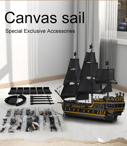 Mould King 13186 Zwarte Parel Piratenschip – 5266 Stuks LEGO Compatible Bouwset