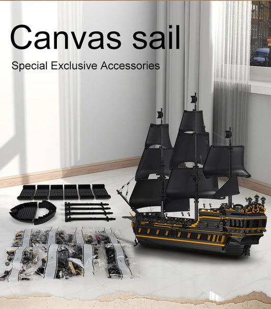 Mould King 13186 Zwarte Parel Piratenschip – 5266 Stuks LEGO Compatible Bouwset