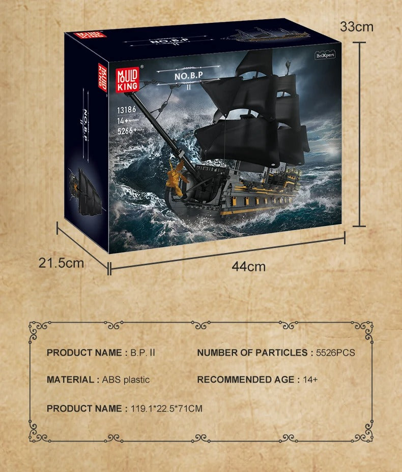 Mould King 13186 Zwarte Parel Piratenschip – 5266 Stuks LEGO Compatible Bouwset