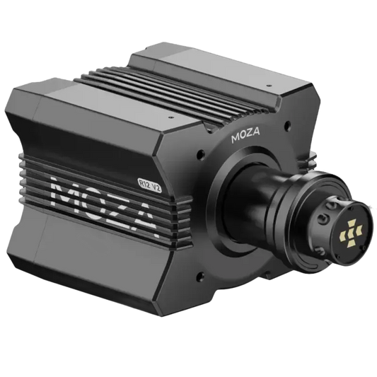 De MOZA R12 V2 camera is een zwart, robuust apparaat met zichtbare koelribben en een geïntegreerde lens. Geschikt voor professionele videoproducenten en drone-gebruikers die hoge kwaliteit en stabiliteit nodig hebben.