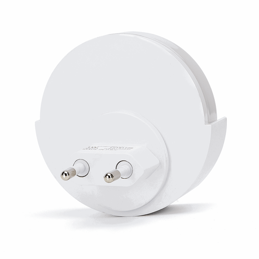 Comnox - Nachtlampje rond daglichtwit - Sfeervol & Veilig voor een gezonde nachtrust - 6500K - 1 Watt - 40 Lumen - LED - Wit