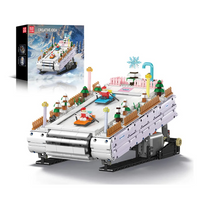 Comnox - Mould King - Kerst Ski-Resort - 2181 Stukjes - LEGO Compatible - Winter Bouwplezier