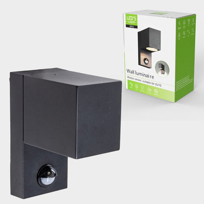 NØRD Down Sensor - Aluminium - 1xGU10 - Zwart - IP44