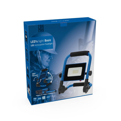 LED's Light Basic Werklamp 700 - Oplaadbaar met accu - Compact en opvouwbaar – IP54