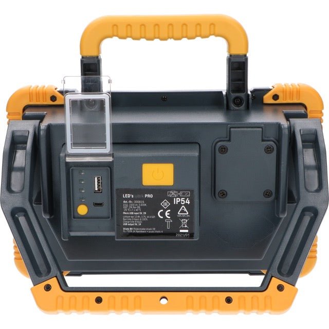 LED's Work Oplaadbare LED Bouwlamp 1500 - Draadloze werking op accu – IP54 – Rough Service Tested