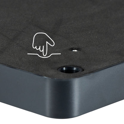 Oplaadstation voor 6 oplaadbare LED tafellampen - Docking met voeding - Zwart