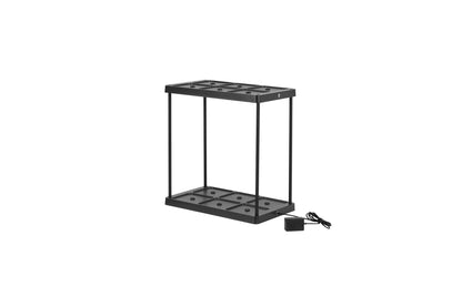 Oplaadstation voor 6 oplaadbare LED tafellampen - Docking met voeding - Zwart