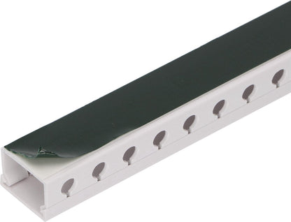 OrgaNice Kabelgoten Set - Zelfklevende organiser voor Bureau & TV - Wit